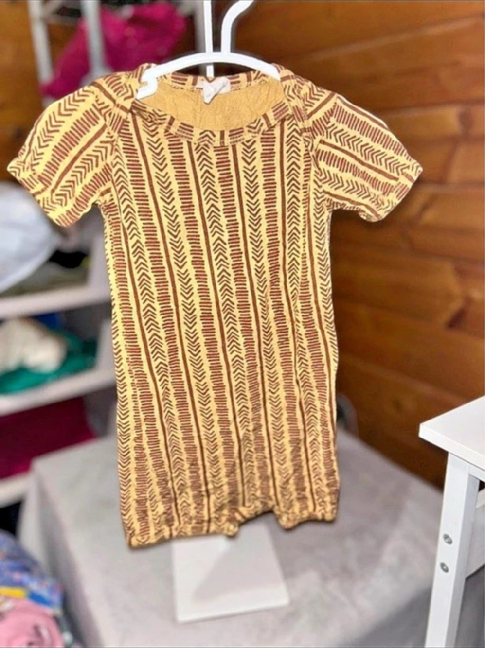 Kate Quinn Girls Organic Cotton Patterned Dress 6-12M Like New